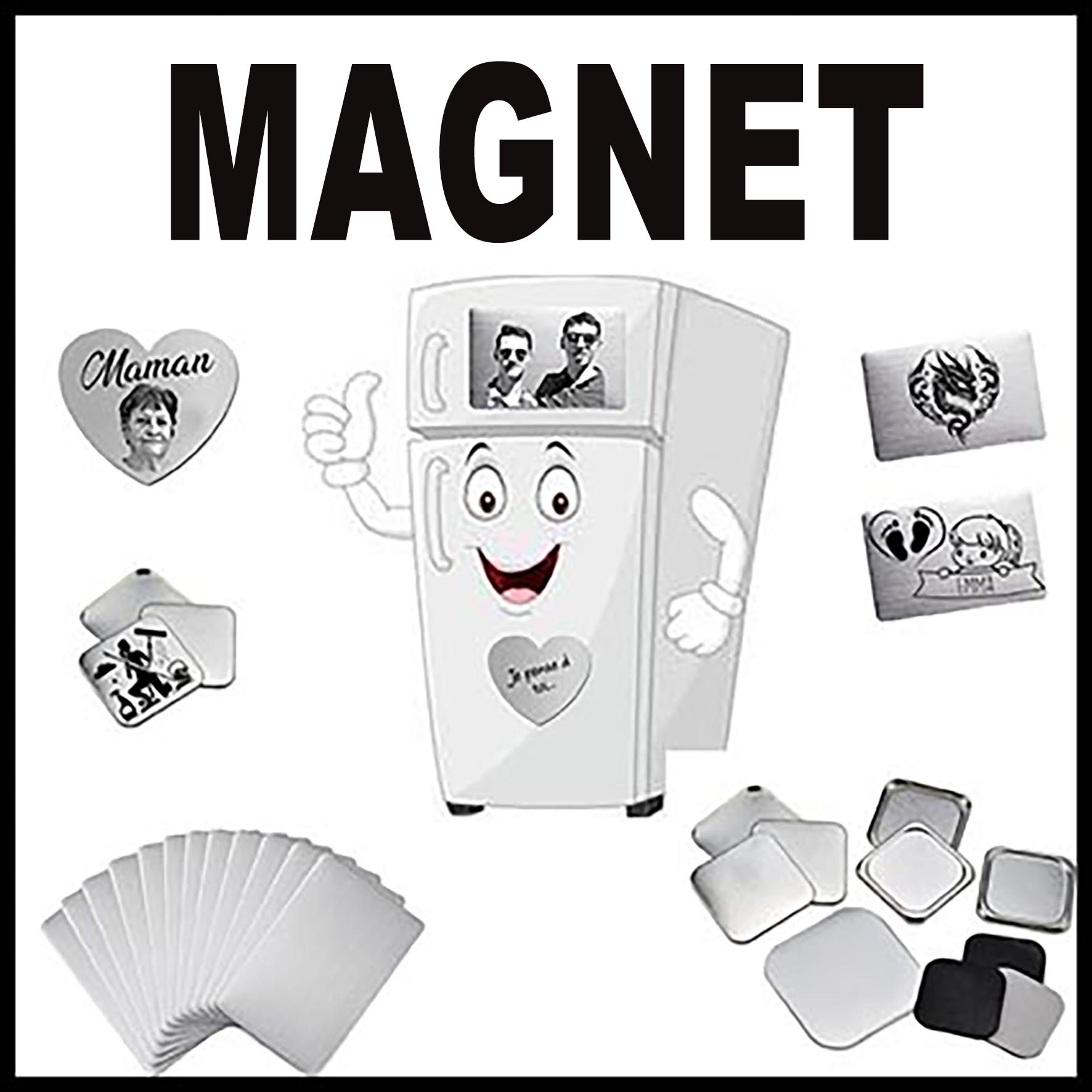 Magnet personnalisé, souvenir, expédition France