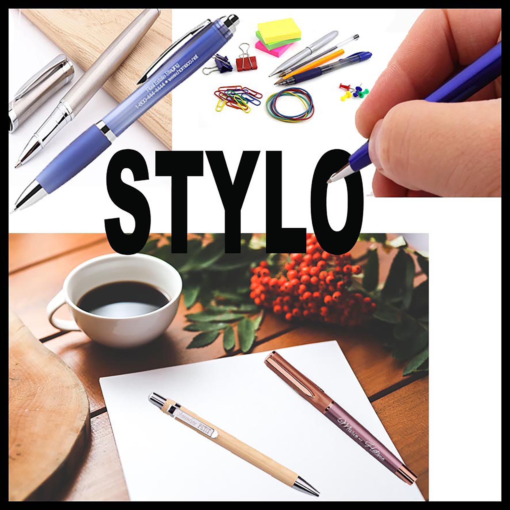 Stylos gravés personnalisés, cadeau entreprise, livraison France